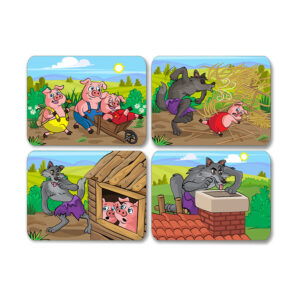 Tri prasiatka - obrázky k rozprávke