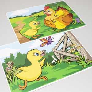 Zatúlané húsa - A3 obrazy k rozprávke