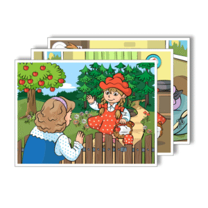 Červená čiapočka a vlk - obrázky k rozprávke