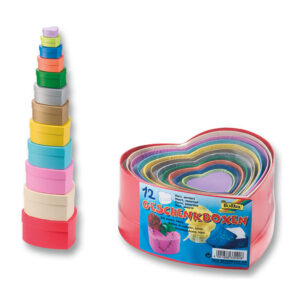 Krabičky farebné - srdce