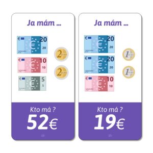 Ja mám, kto má - Euro peniaze, počítanie do 100